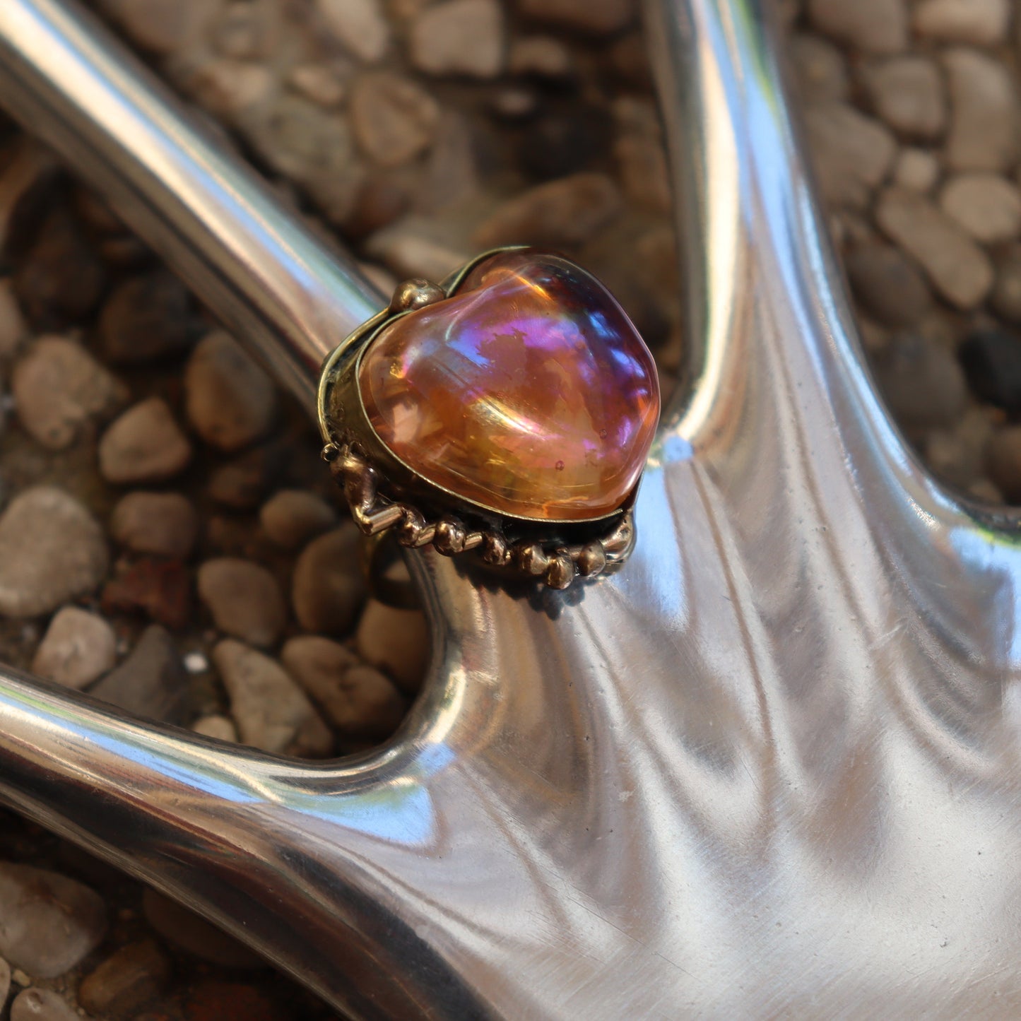 Anello Cuore di Ottone